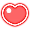 Эмодзи neon hearts