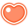 Эмодзи neon hearts