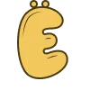 Эмодзи Желтый шрифт