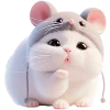 Эмодзи мышонок котенок