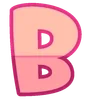 Эмодзи Розовый шрифт