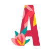 цветочный шрифт