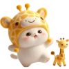 Эмодзи Пушистый жираф