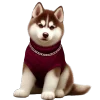 Эмодзи glossy burgundy