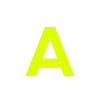 Кислотно зеленый алфавит