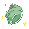 Эмодзи green cute doodle