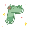 Эмодзи green cute doodle