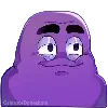 Эмодзи grimace dogechain