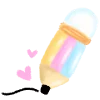 Эмодзи kawaii crayon