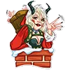 Эмодзи lady krampus