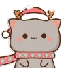 Эмодзи Xmas Mochi cats