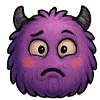 Эмодзи Пушистый монстр