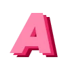 Розовый шрифт
