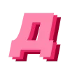 Эмодзи Розовый шрифт