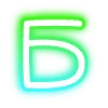Эмодзи neon letters