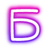 Эмодзи neon letters