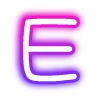 Эмодзи neon letters