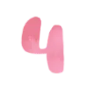 Эмодзи Розовый шрифт