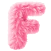 Эмодзи pink fluffy letters