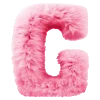 Эмодзи pink fluffy letters