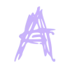 pink and purple font