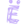 Эмодзи pink and purple font