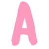 Розовый шрифт