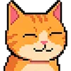 Эмодзи Pixel cat