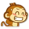 Эмодзи Милые обезьянки