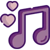 Эмодзи Purple font