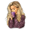 Эмодзи Purple font