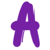 Purple font