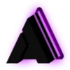 Purple neon font
