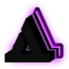 Эмодзи Purple neon font