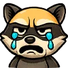 Эмодзи енот Андрей