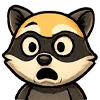 Эмодзи енот Андрей