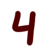 Эмодзи Красный шрифт