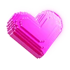 Эмодзи retro pink 3D