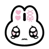 Эмодзи ryousangata bunny ♡ by 1oveme (line)