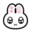 Эмодзи ryousangata bunny ♡ by 1oveme (line)