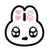 Эмодзи ryousangata bunny ♡ by 1oveme (line)