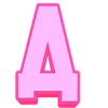 Эмодзи Розовый шрифт