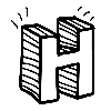 Эмодзи Sketch 3D Font