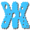 Эмодзи Буквы снежные