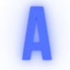 Синий шрифт