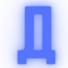 Эмодзи Синий шрифт