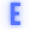 Эмодзи Синий шрифт