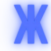 Эмодзи Синий шрифт