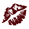 Эмодзи Бордовый шрифт