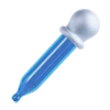 Эмодзи 3D blue white icons